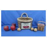 Fake Food Decor & Basket