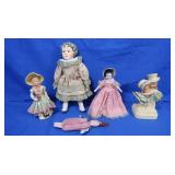 Vintage Chalkware Figures, Misc Dolls