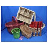 Wicker Baskets, Bobbin Candle Holders