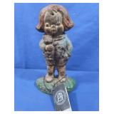 Antique Cast Iron Door Stopper-painted (orig