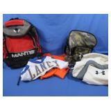 Nike Shirt (small), Jordan Shirt (med), Backpack