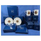 NIB Mikasa Holiday Design Bone China Dessert