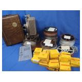 Vintage Keystone 16mm Projector & 16mm Films