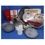 Vintage Enamelware Trays-largest 12x24", Grill