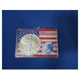 1990 1 oz Fine Silver Walking Liberty Dollar