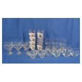 2 Set of 4 Double Insulated Plastic Glasses