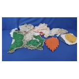 Lot of Crochet Doilies