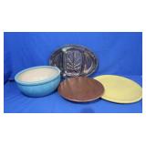 Misc Serving Plates & Lg Bowl