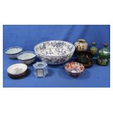 Bowls, Asian Style, Wooden Stands