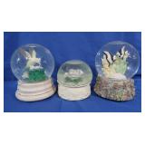 3 Snow Globe Music Boxes