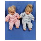2 Crying Baby Dolls w/Pacifiers