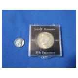 1964 Kennedy Silver Half Dollar-90%