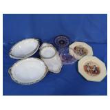 Colored Glass Bowls, Noritake Bowls, French