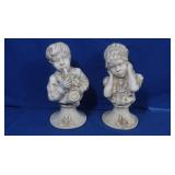 2 Vintage Universal Statuary Busts J Kendrick