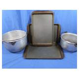 Cookie Sheets, Aluminum Pots