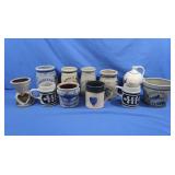 11 pcs Crock Mugs & other Crock Items