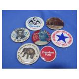 1967 Art Fair Buttons, 1901 Celluloid Pocket