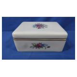 Vintage Lenox USA Floral Jewelry Box