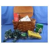 Christmas Lighting, Picnic Basket