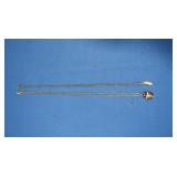 Lady Bug Necklace, Leaf Necklace