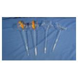 Blown Glass & Handpainted Self Watering Plant