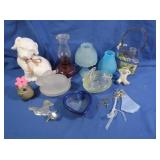 Fairy Light, Lidded Rabbit on Nests, Oil Lamps &