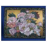 Oriental Cabinet Door 40x29.75" w/Brass Hinges