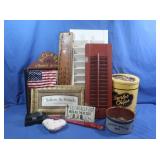 Blue & Grey Bowl, Shutters & more