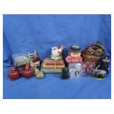 Battery Lights, Occ. Japan Frog, Amish Doll,