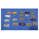 Vintage Key Chain License Plates-Approx. 15