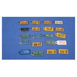 Miniature Key Chain License Plates