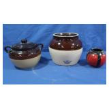 #3 Bean Pot Crock, Lidded Bean Pot