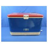 Vintage Thermos Red, White & Blue Cooler
