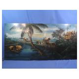 Lg Artwork on Wood 4