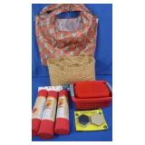 4 New Rolls of Shelf Liner, Furniture Sliders,