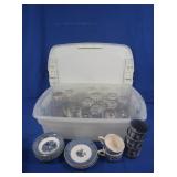 Misc Glassware incl Wedgewood Cups & more