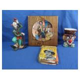 Framed Emmet Kelly 1st Ed Plate, Atlantic Mold