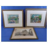 Antique Framed Print 19.5x15.75", 2 Framed