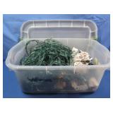 Christmas Light Strands in Tote (work)