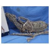 Glittery Gold Fawn Outdoor Decor (works)