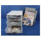 Jewelry Making Supplies in 3-drawer Storage