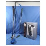 Golf Clubs & Travel Carrier