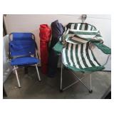 3 Camp Chairs & Stadium Seat