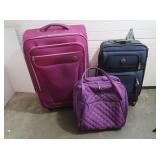 3 pcs Luggage incl Delsey, Revo & more