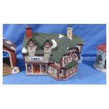 3 Ceramic pcs-Dickens Lighted House (works),