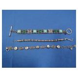 3 Bracelets-2-7" Long, 1 Brighton 8" Long