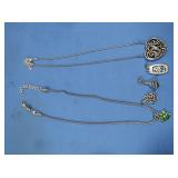 2-20" Brighton Necklaces & 3 Extra Charms