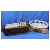 Various Baskets & Wooden Crates