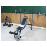 Fitness Gear Weight Bench & Weider Weights Rack