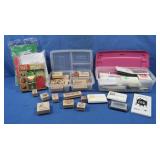 Wooden Stamps, Ink Pads, Blank Envelopes/Cards